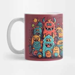 Adorable Doodle Monsters Mug